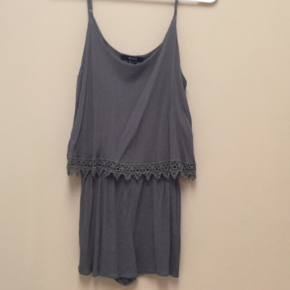 Forever 21 Green Romper